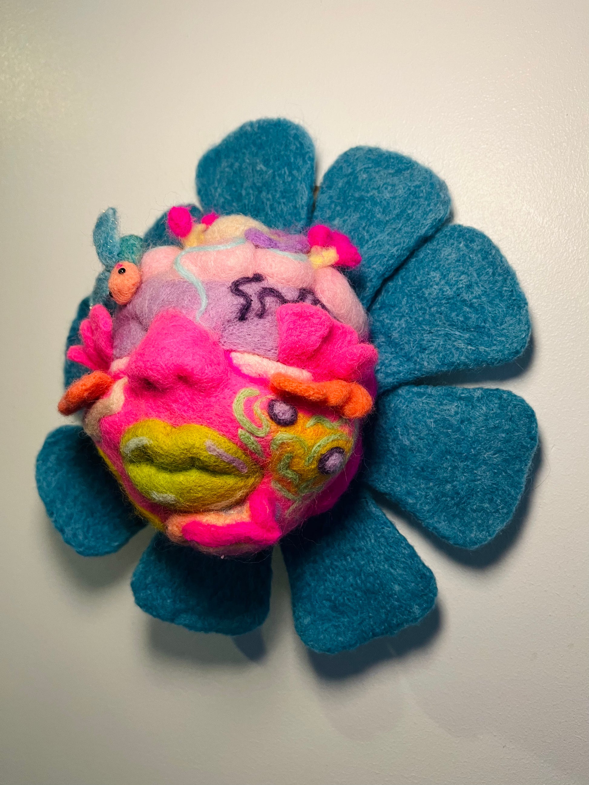 Needle felt flower