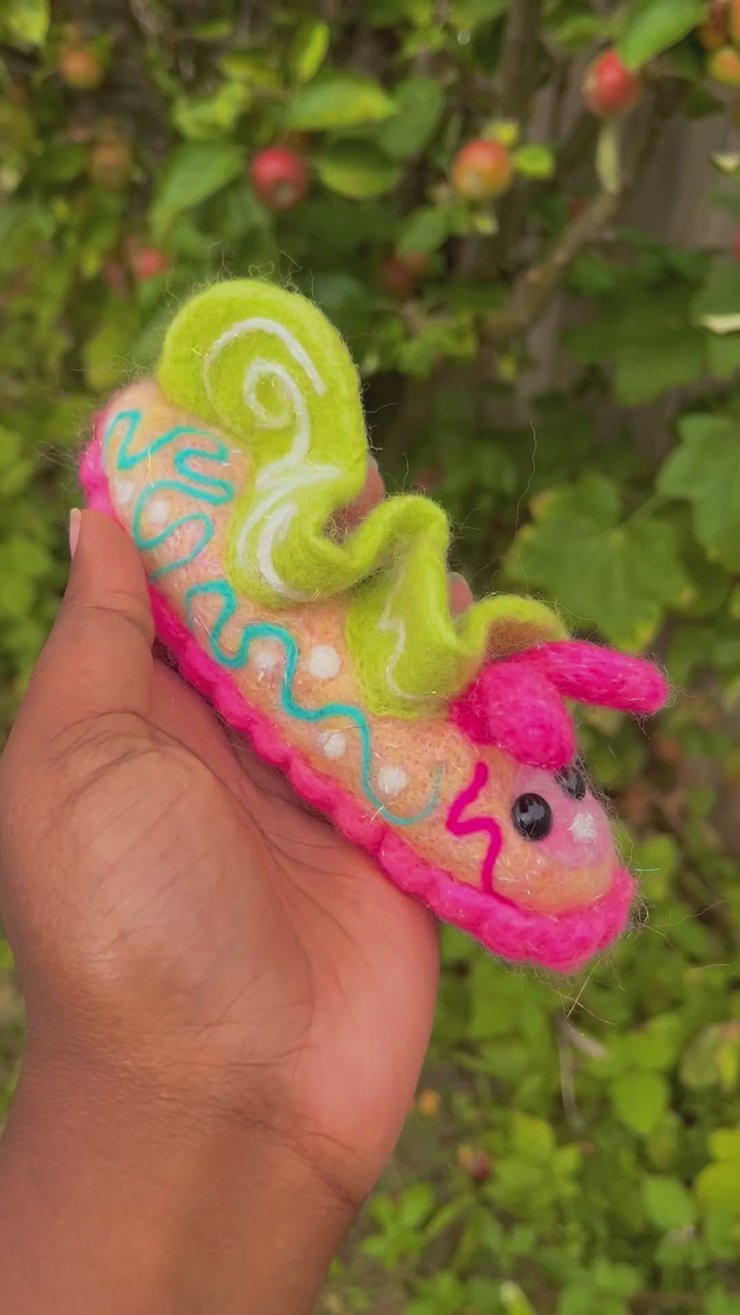 Eva the felted sea slug